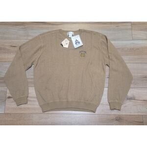 Antigua Large Notre Dame Knit Sweater 100% Cotton